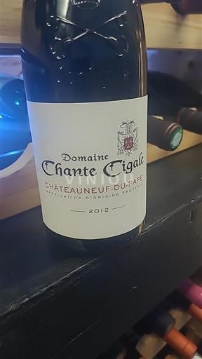 Rhône Valley Châteauneuf-du-Pape Domaine Chante Cigale 2012
