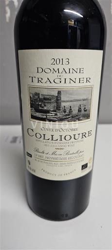 Roussillon Collioure Domaine Traginer d'Octobre 2013