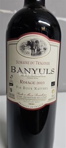 Roussillon Banyuls Domaine Traginer Rimage 2023