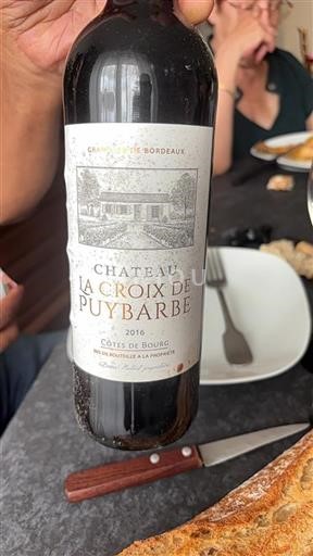 Bordeaux Côtes-de-bourg Château La Croix de Puybarbe 2016