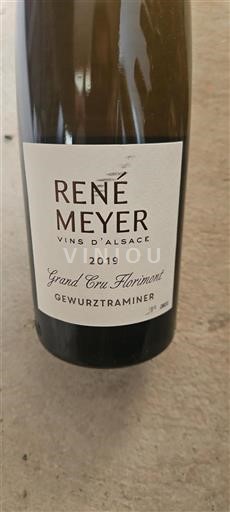Alsace Alsace Grand Cru Grand Cru René Meyer Grand Cru Florimont 2019