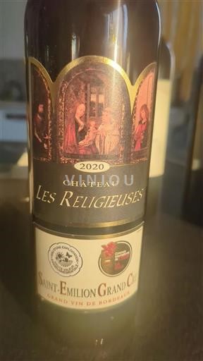 Bordeaux Saint-Émilion Grand Cru Grand Cru Château Les Religieuses 2020