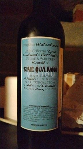 California AVAs Unspecified Sine Qua Non Piranha Waterdance 2014