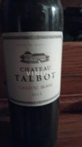 Bordeaux Château Talbot Caillou Blanc 2013