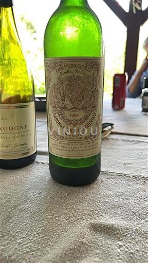 Bordeaux Pauillac Grand Cru Pichon Longueville au Baron de Pichon-Longueville 1993