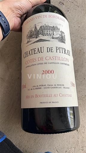 Bordeaux Ikke specificeret Château Pitray 2000