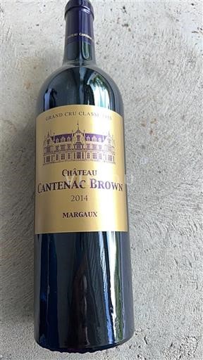 Bordeaux Margaux Grand Cru Cantenac Brown 2014