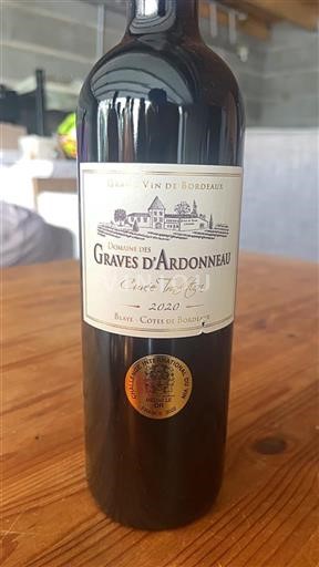 Bordeaux Blaye-côtes-de-bordeaux Domaine Des Graves Ardonneau Tradition 2020
