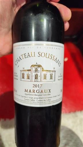 Bordeaux Margaux Château Soussans 2017