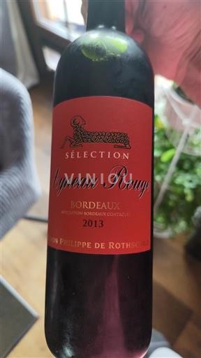 Bordeaux Baron Philippe de Rothschild Sélection Agneau Rouge 2013
