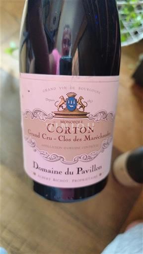 Borgonha Corton Grand Cru Domaine Pavillon Clos des Maréchaudes 2016