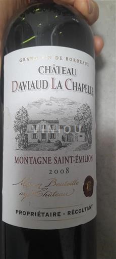 Bordeaux Montagne Saint-Émilion Château Daviaud La Chapelle 2008