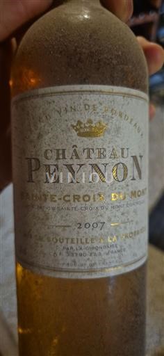 Burdeos Sainte-Croix-Du-Mont Château Peynon 2007