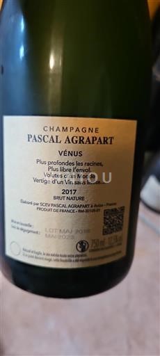 Champagne Šampanské Pascal Agrapart Vénus 2017