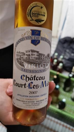 Zuidwest-Frankrijk Saussignac Château Court-Les-Mûts 2007
