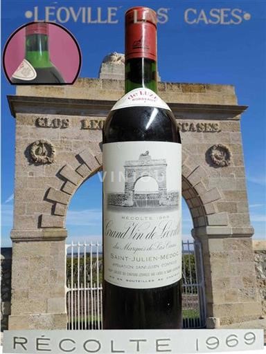 Bordeaux Saint-Julien Château Léoville Las Cases Grand Vin de Léoville 1969