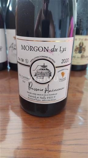 Beaujolais Morgon Pressoir Américain Morgon du Lys 2020