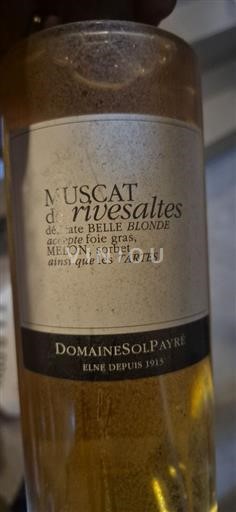 Roussillon Muscat de Rivesaltes Domaine Sol Payré 2013