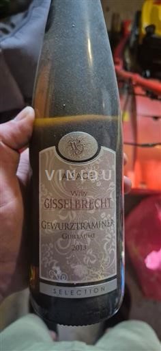 Elsass Gewürztraminer Grand Cru Château Willy Gisselbrecht Guillaume 2013