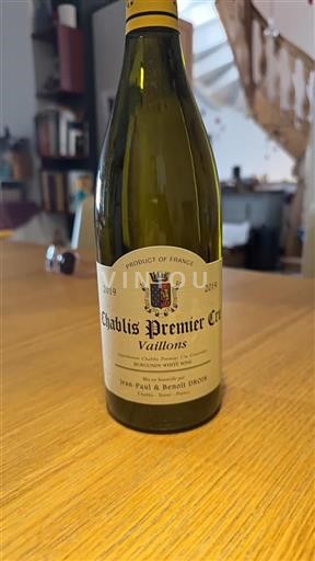 Bourgogne Chablis Jean-Paul & Benoît Droin Vaillons 2019