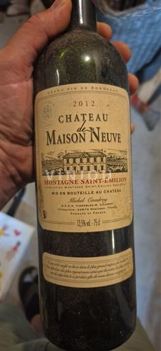 Bordeaux Montagne-Saint-Émilion Château Maison Neuve 2012