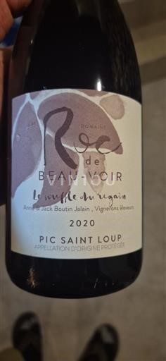 Languedoc Pic-saint-loup Domaine Roc de Beauvoir Le souffle du regain 2020