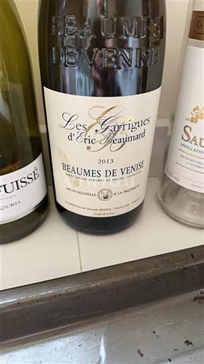 Valle del Rodano Beaumes de Venise Vignerons de Balma Venitia Les Garrigues d'Eric Beaumard 2013