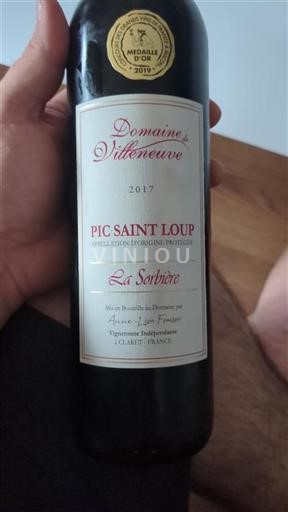 Languedoc Pic-saint-loup Domaine Villeneuve La Sorbière 2017