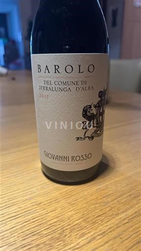 Piedmont Barolo Giovanni Rosso del Comune di Serralunga d'Alba 2017