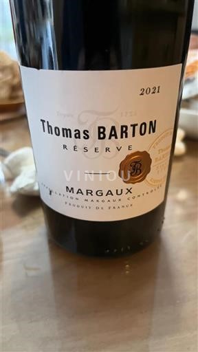 Bordeaux Margaux Thomas Barton Réserve 2021