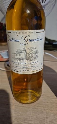 Bordeaux Premières Côtes de Bordeaux Château Gravelines 2002