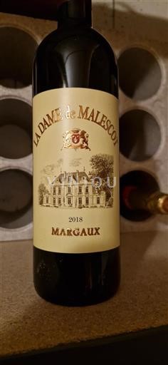 Bordeaux Margaux Grand Cru Château Malescot St. Exupéry La Dame de Malescot 2018