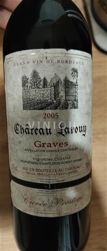 Burdeos Graves Château Larouy Prestige 2005