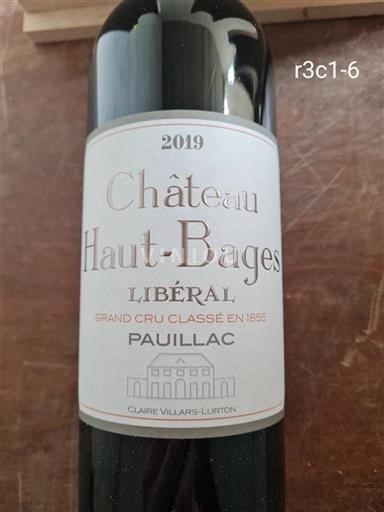 Bordeaux Pauillac Grand Cru Château Haut-Bages Libéral 2019