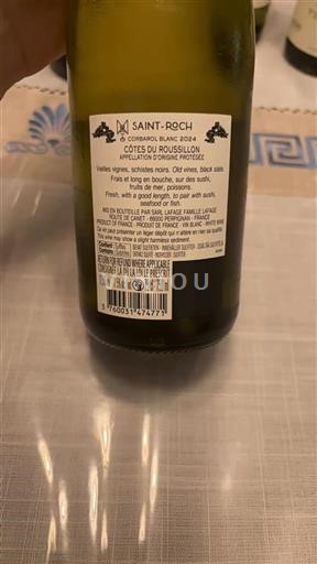 Roussillon Côtes-du-Roussillon Saint-Roch Corbarol Blanc 2024