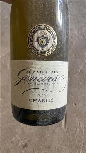 Borgogna Chablis Domaine Des Geneves 2019