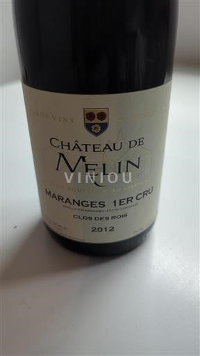 Burgundsko Maranges Premier Cru Château Melin Clos des Rois 2012