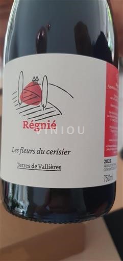 Beaujolais Régnié Terres de Vallières Les fleurs du cerisier 2023