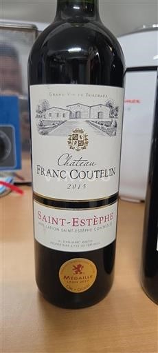 Bordeaux Saint-Estèphe Château Franc Coutelin 2015