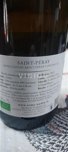 Valle del Rodano Saint-Péray Rémy Nodin La Colline Dorée 2022