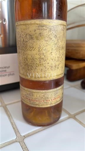 Bordeaux Sauternes Yquem 1988