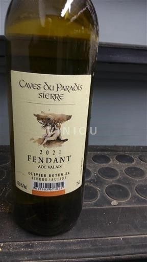 Valais Ospecificerad Caves du Paradis 2021