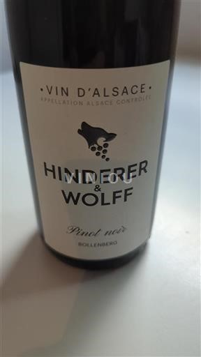 Alsasko Hinderer & Wolff Pinot Noir Bollenberg 2022