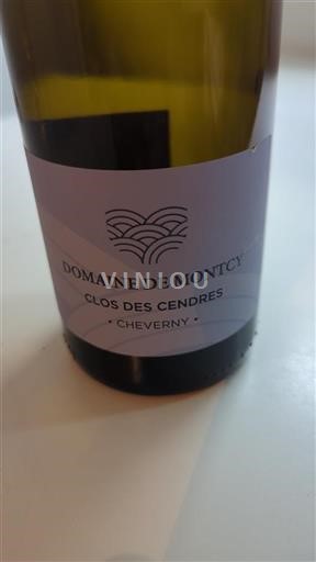 Vin Blanc sec Clos des Cendres Domaine Montcy 2022 France Vallée de la Loire Cheverny AOC