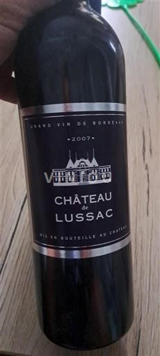 Bordéus Lussac-Saint-Émilion Château de Lussac 2007