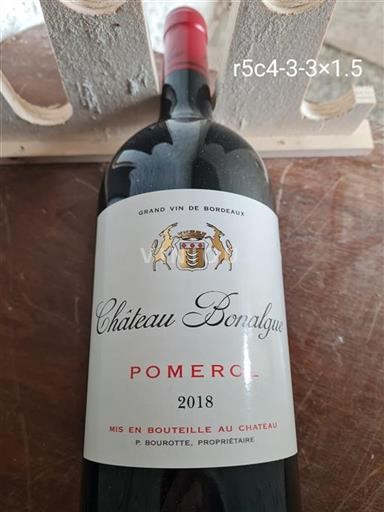 Bordeaux Pomerol Château Bonalgue 2018