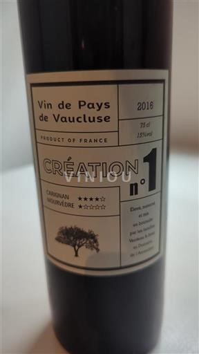 Údolí Rhôny Nespecifikováno Domaine L'Amauve Création n°1 2016