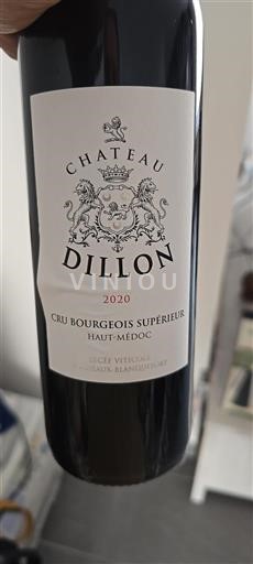 Bordeaux Haut-Médoc Cru Bourgeois Supérieur Château Dillon 2020