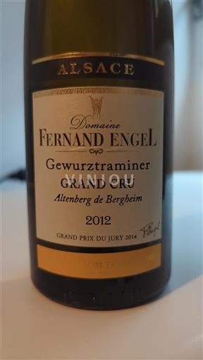 Alsasko Nespecifikováno Grand Cru Domaine Fernand Engel Gewurztraminer 2012