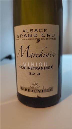 Alsasko Alsasko Grand Cru Grand Cru Cave de Ribeauvillé Marckrain 2013